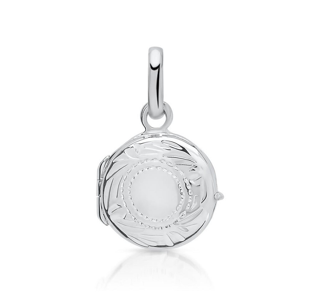 Unique Kettenanhänger Aufklappbares Medaillon rund mit Verzierung 925er Silber SP0317 von Unique