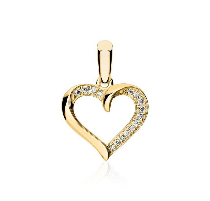 Unique Kettenanhänger Diamantanhänger 750er Gold DP0232 von Unique