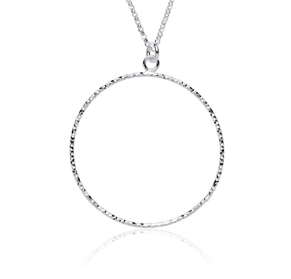 Unique Kettenanhänger Kette Kreis Sterlingsilber von Unique