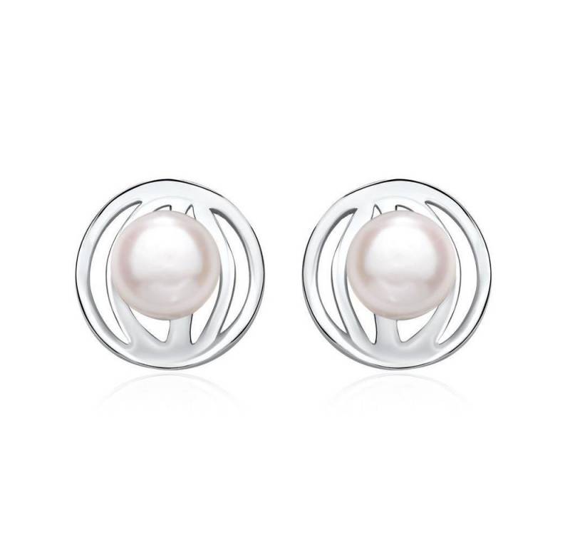 Unique Paar Ohrstecker Damen Ohrstecker von Unique aus 925er Silber mit Perle von Unique
