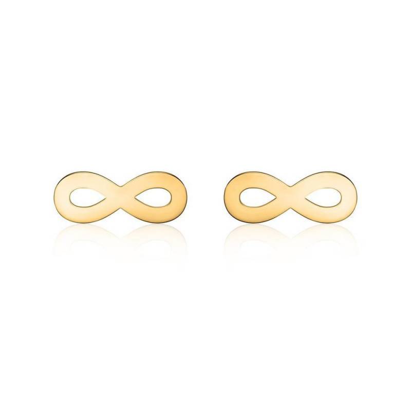 Unique Paar Ohrstecker Infinity Ohrstecker für Damen 14K Gold von Unique von Unique