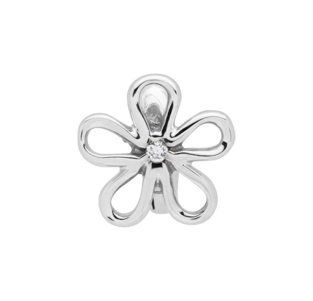 Unique Charm-Einhänger Unique 925 Silber Clipcharm mit Zirkonia CC0043 von Unique