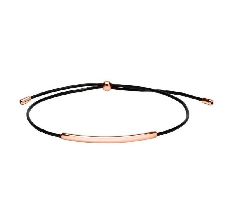 Unique Silberarmband Armband Textil 925er Silber rosé von Unique