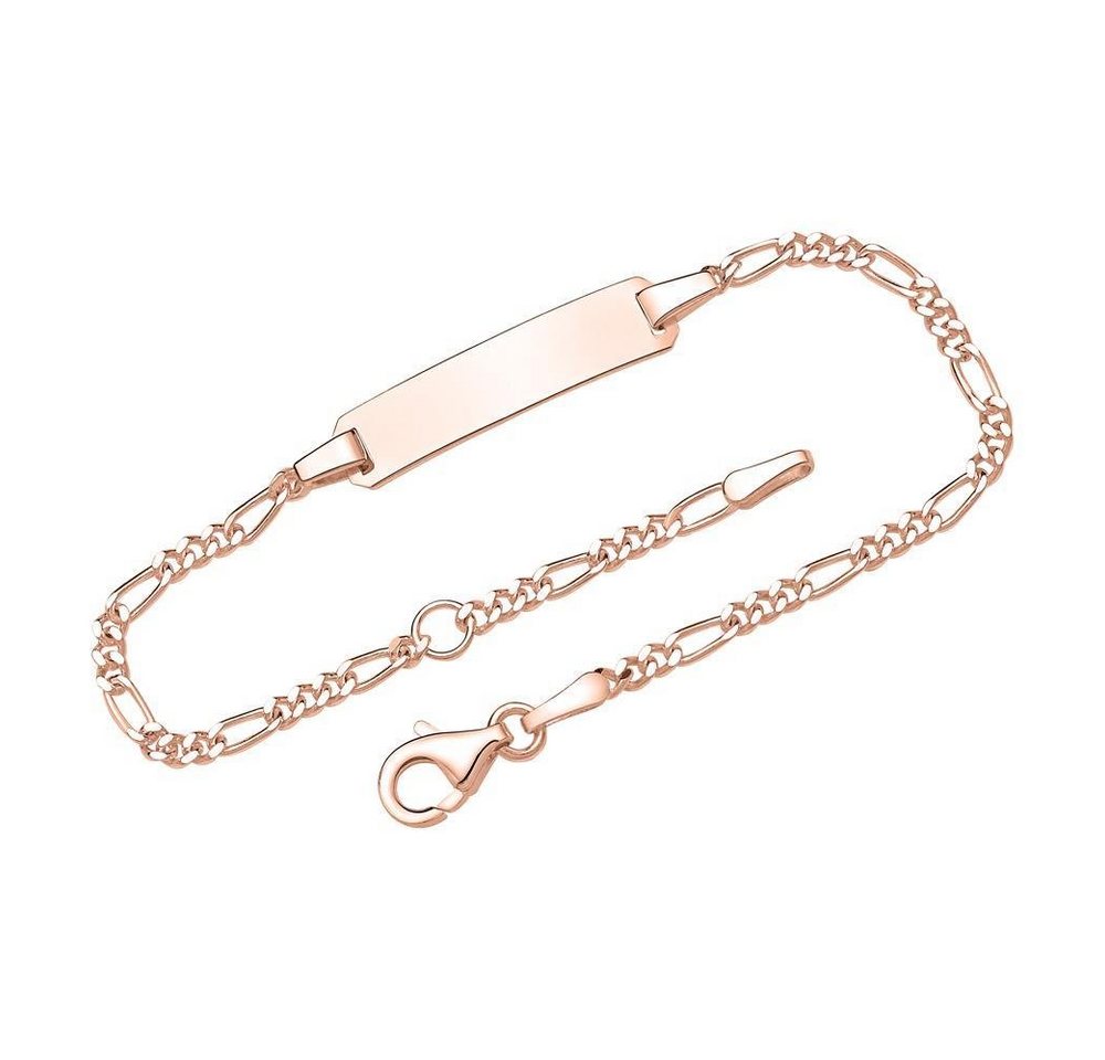 Unique Silberarmband Silberarmband in Rosé ID1002-R (Länge: 12cm) von Unique