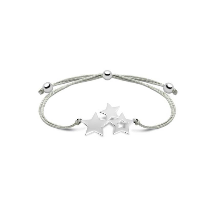Unique Silberarmband Stern Armband von Unique aus Textil und 925er Silber von Unique