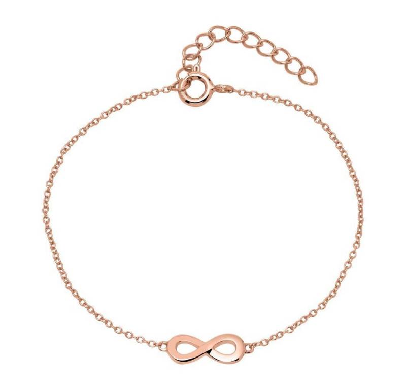 Unique Silberarmband Unique Armband Infinity für Damen aus rosévergoldetem Sterlingsilber von Unique