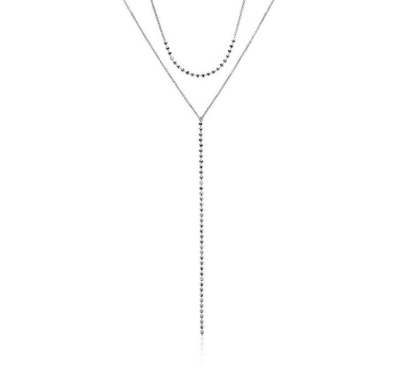 Unique Silberkette Kette 925er Silber zweireihig von Unique