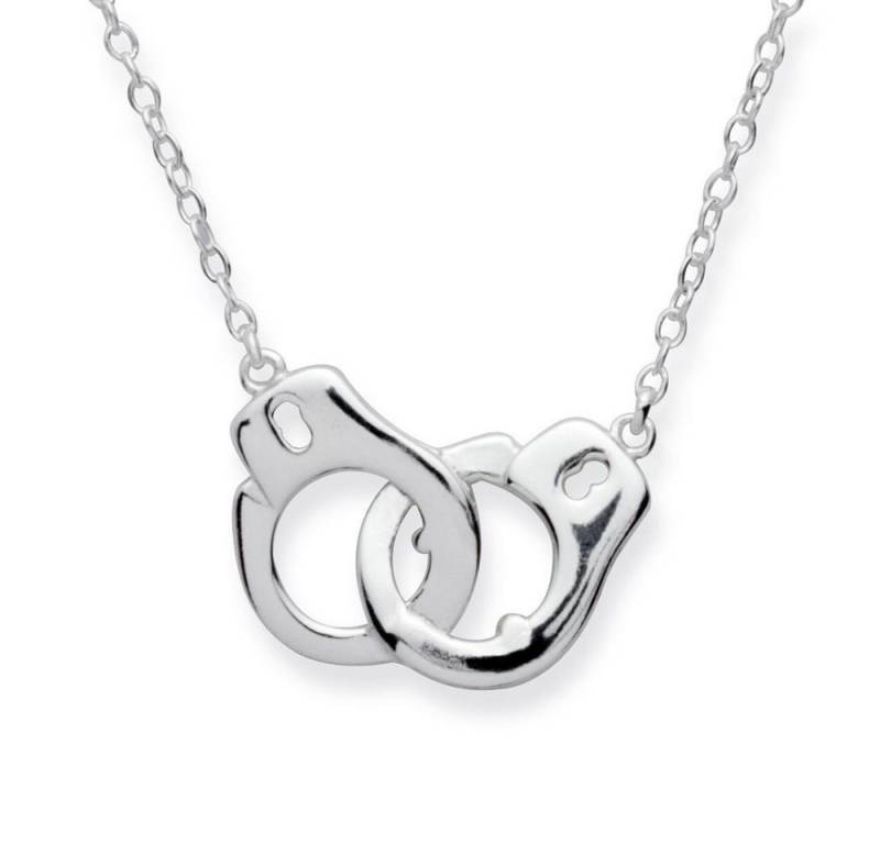 Unique Silberkette Silberkette mit Handschellen Anhänger SN0240 von Unique