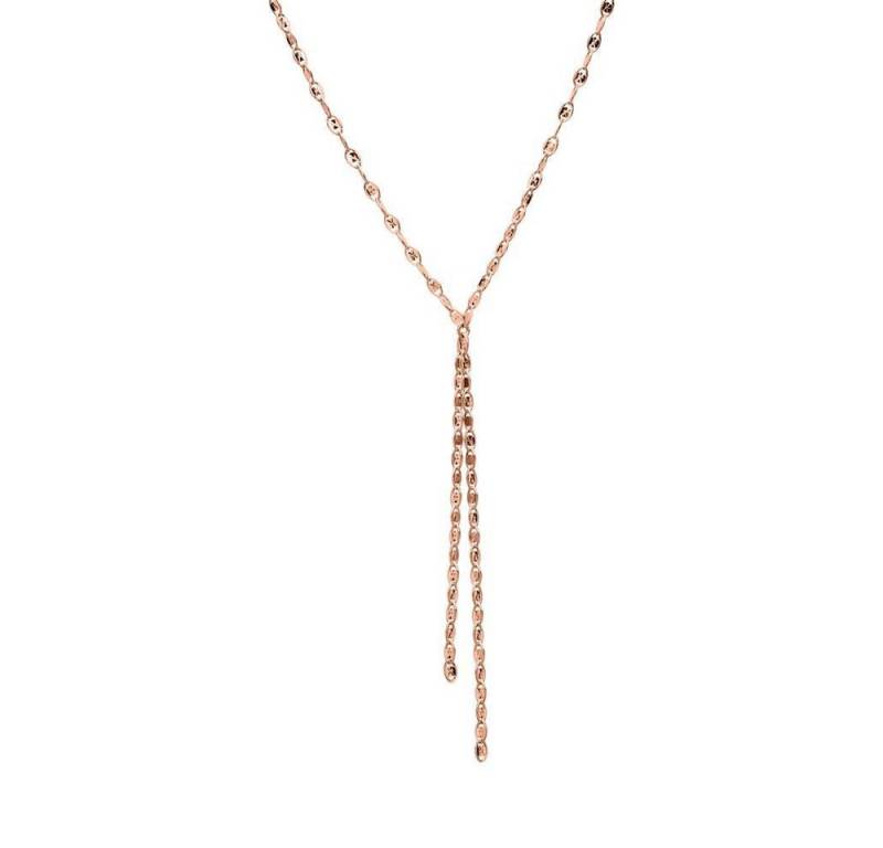 Unique Silberkette Plättchenkette Sterlingsilber rosévergoldet von Unique