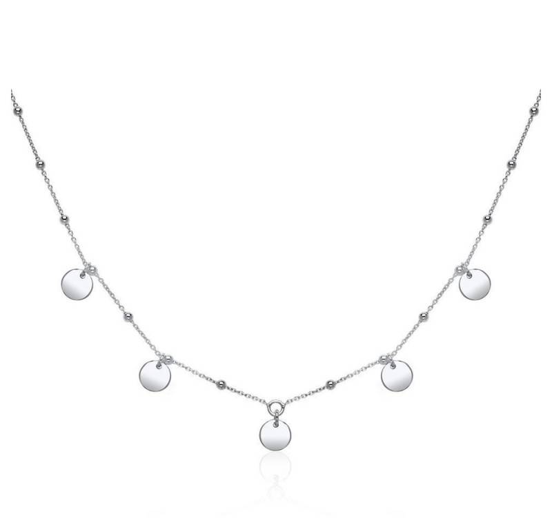 Unique Silberkette Plättchenkette in Silber SN0535 von Unique