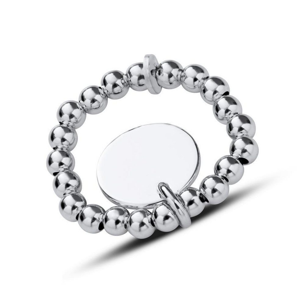 Unique Silberring Elastischer Kugelring von Unique aus 925er Silber von Unique