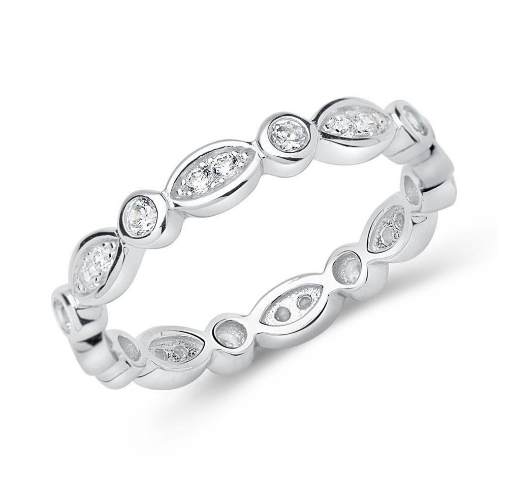 Unique Silberring Eternity Ring aus 925er Silber mit Zirkonia SR0376 (Größe: 50mm) von Unique