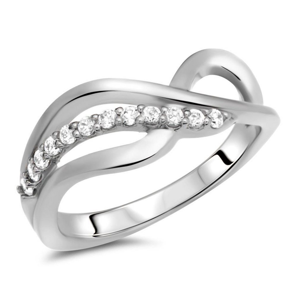 Unique Silberring Hochwertiger 925 Unique Sterlingsilberring mit Zirkonia SR0191 von Unique