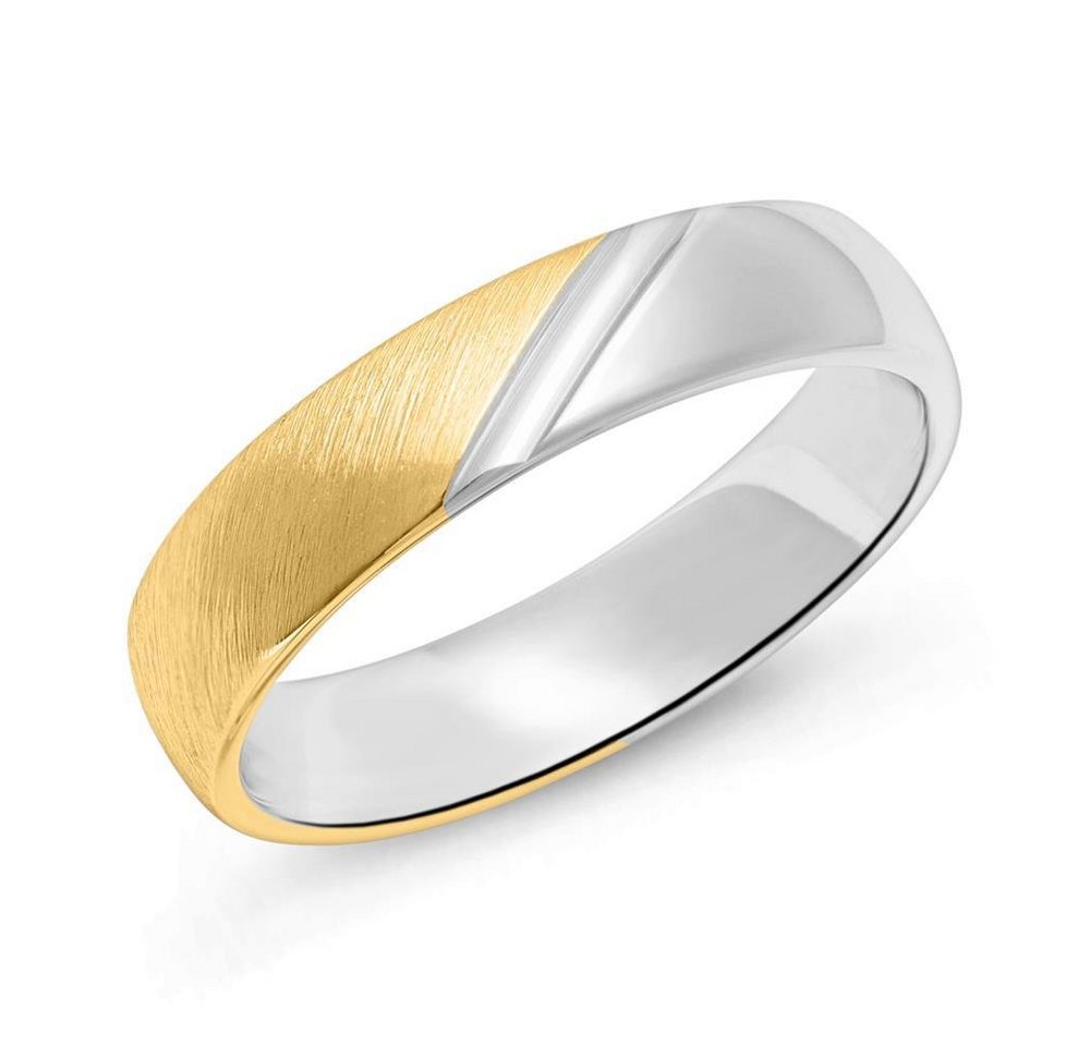 Unique Silberring Sterlingsilber Ring für Herren von Unique, teilvergoldet (Größe: 56mm) von Unique