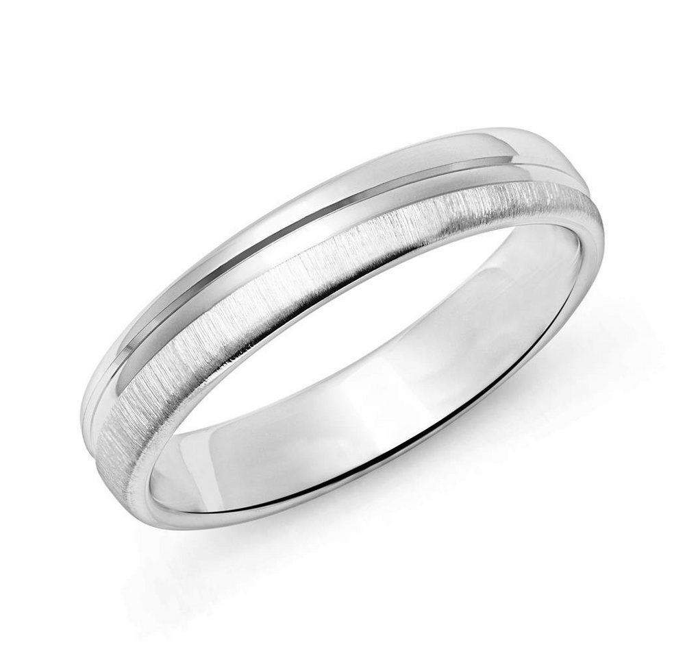 Unique Silberring Unique Herrenring aus Sterlingsilber, teilmattiert (Größe: 58mm) von Unique