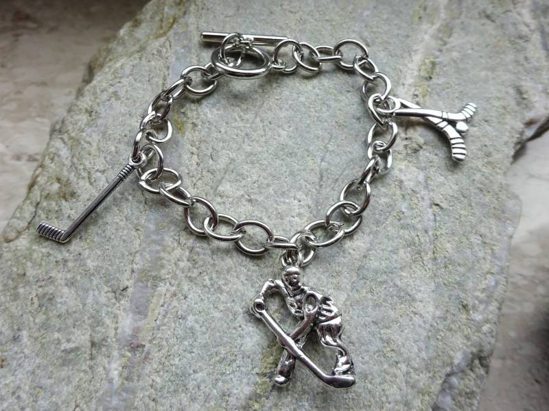 Armband Eishockey/ Eishockeyspieler Motiv Anhänger/ Eishockey Sport - Für Einen Schlittschuh-Fan/ Geschenkideen von UniqueArtByFelicia