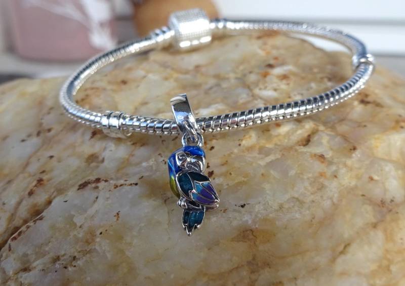 Armband - Papagei Anhänger/Charm Armkettchen & Schmuck Kompatibel Mit Den Meisten Schmuckmarken/ Geschenkidee von UniqueArtByFelicia