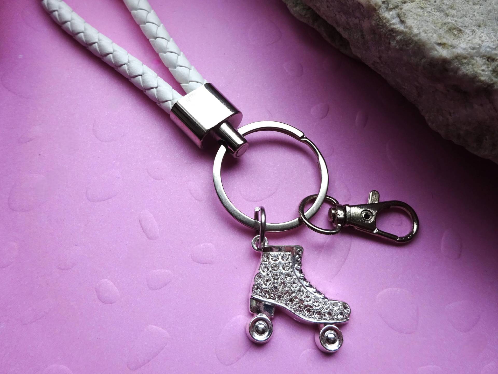 Rollkunstlaufschuh Schlüsselanhänger/Sporttaschenanhänger Für Einen Rollschuhlaufen Fan/ Schlüsselbund Geschenkidee von UniqueArtByFelicia