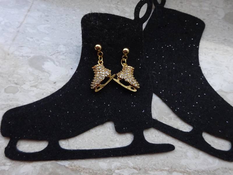 Süße Eislaufschuh Ohrringe | Verspielter Schmuck Für Eisläufer Perfektes Wintergeschenk Ideal Eiskunstläufer & Tänzer Auf Dem Eis von UniqueArtByFelicia