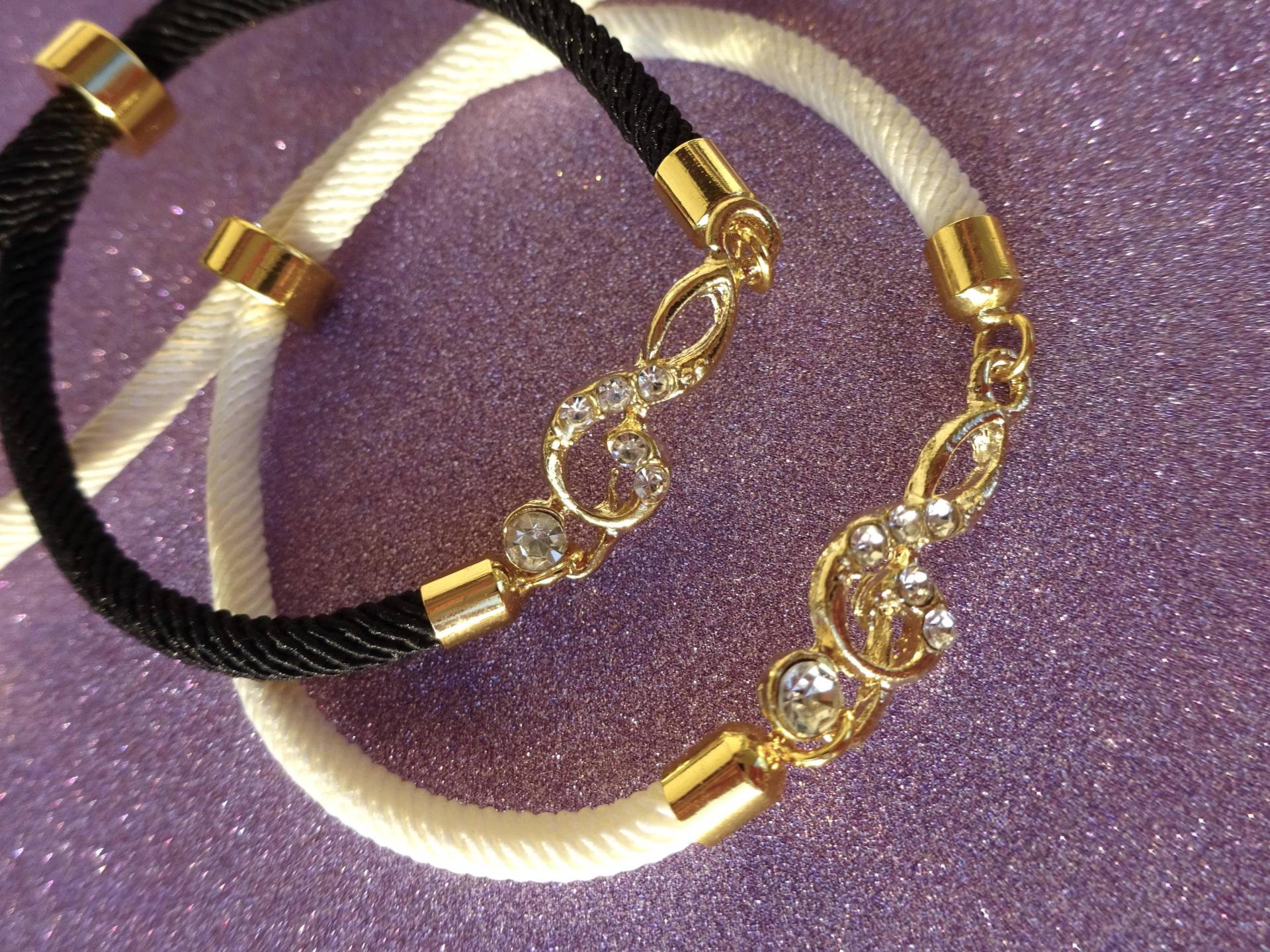 Violinschlüssel Armband Verstellbar - Geflochtenes Musiknoten-Armband Für Musiker, Musikliebhaber & Lehrer Geschenk Sie/Musikschmuck von UniqueArtByFelicia