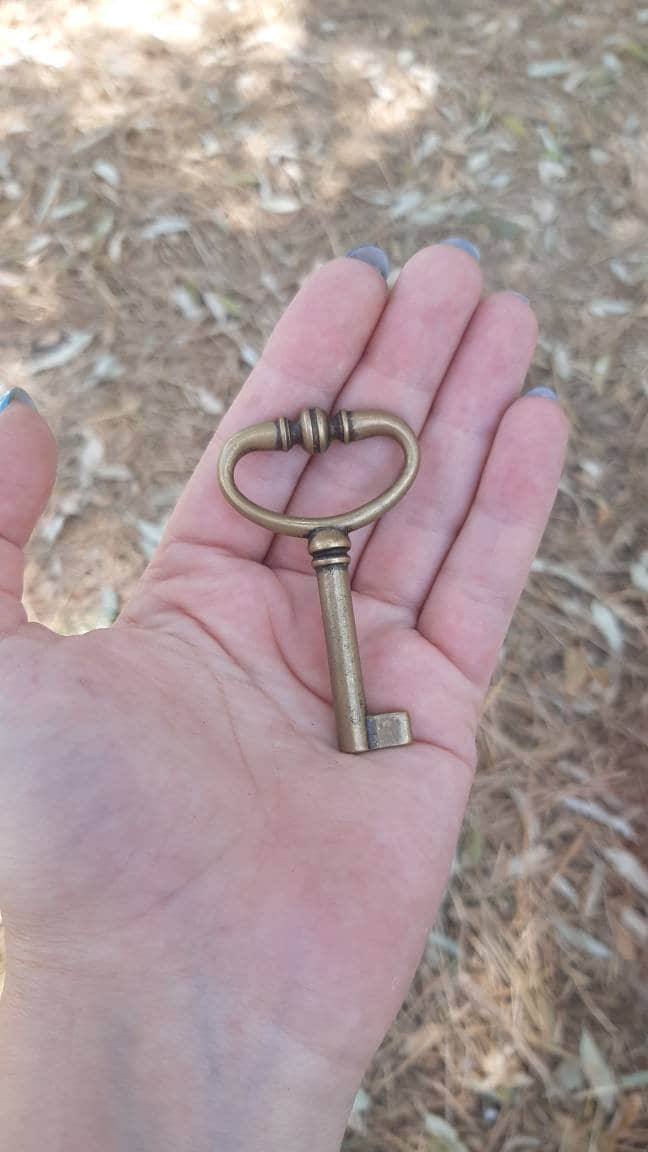 Verzierter Schlüssel Aus Antikem Messing, Sammlerschlüssel, Anhängerschlüssel Messing von UniqueArtGiftStore
