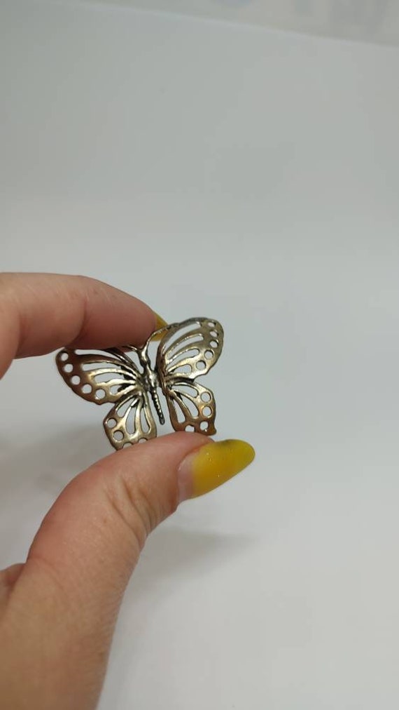 Markierte 800 Silber Schmetterling Anhänger, Sterling Anhänger von UniqueArtGiftStore