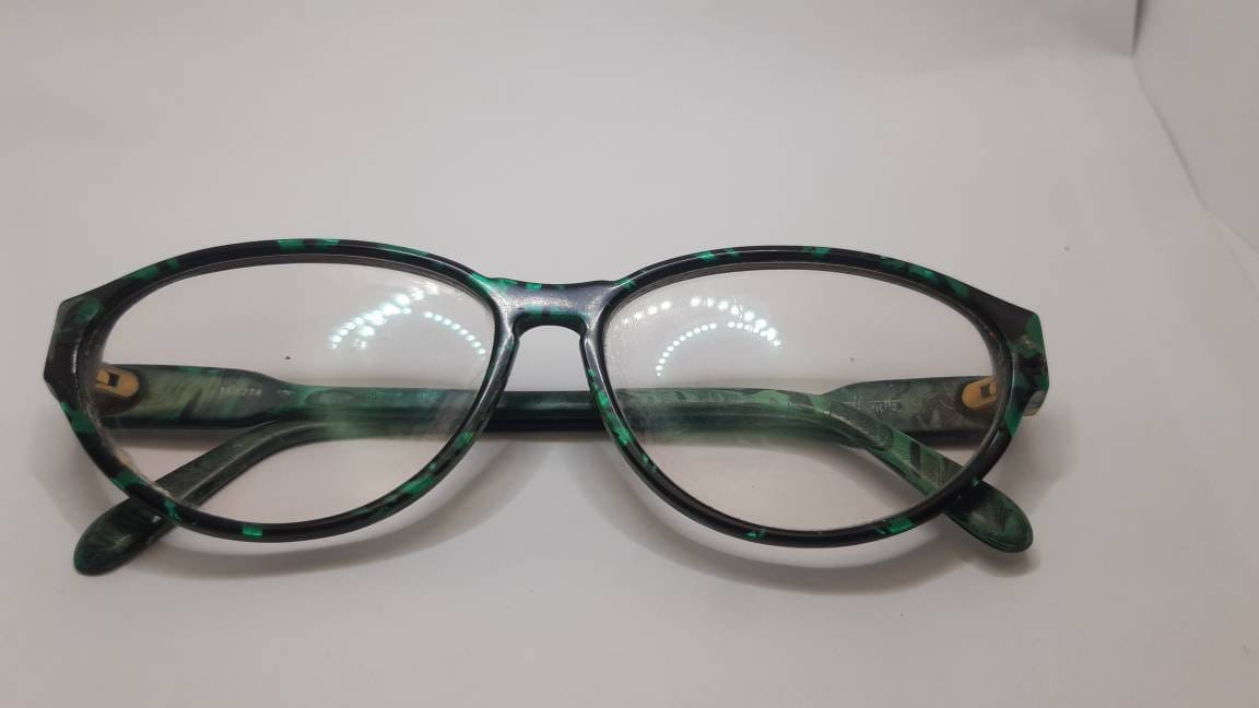 Seltene Grüne Silouhette M1274 Oversize Brille von UniqueArtGiftStore