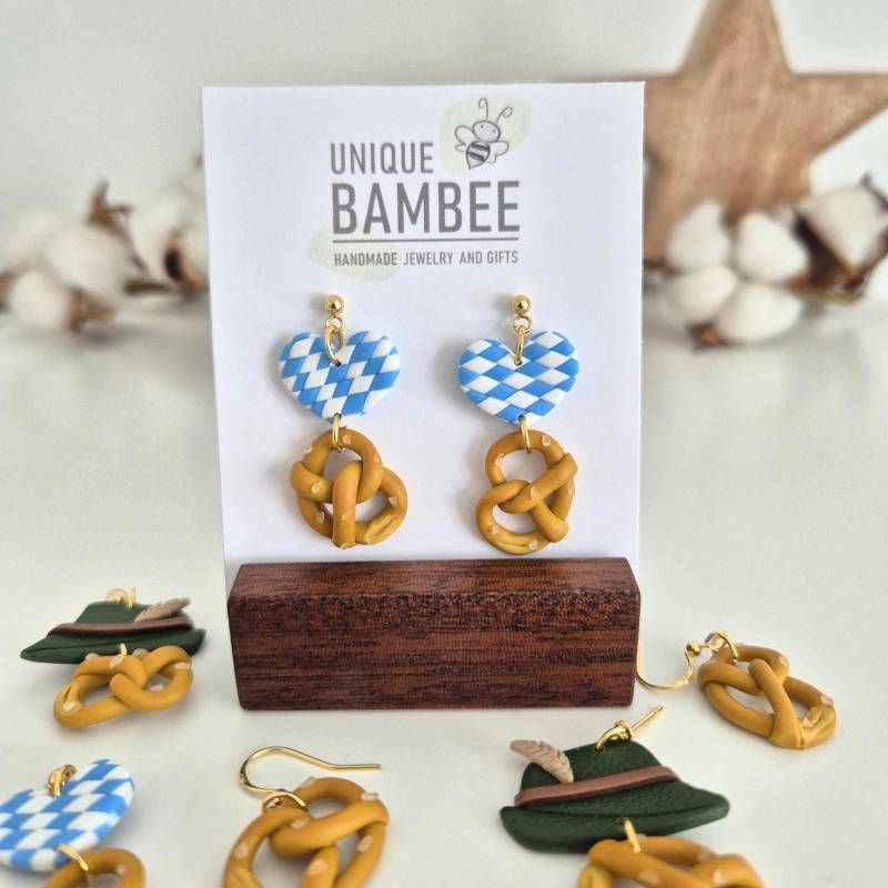 Brezel Ohrringe/Hängeohrringe Aus Polymer Clay; Oktoberfest Brezel Ohrringe/Hängeohrringe Aus Polymer Clay; Oktoberfest von UniqueBambee