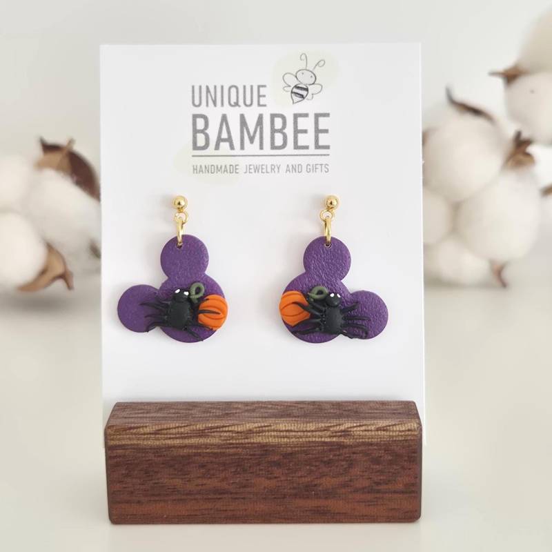 Halloween Ohrringe Aus Polymer Clay/Maus von UniqueBambee