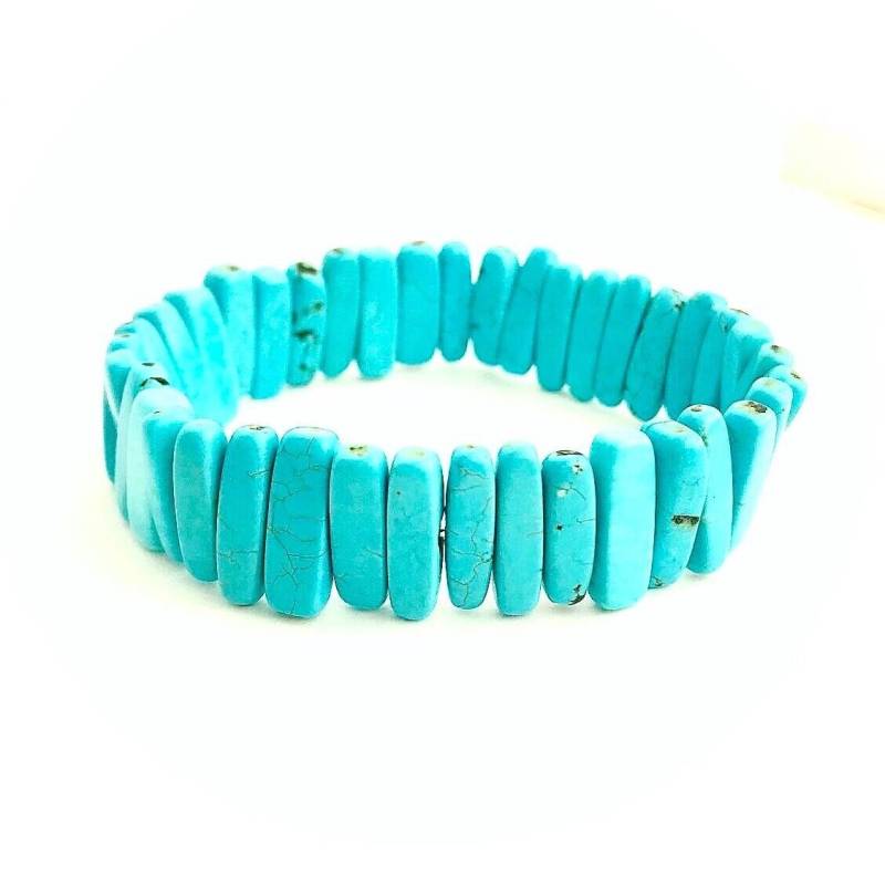 Türkis Spikes Stein Perlen Armband von UniqueCreationsBB