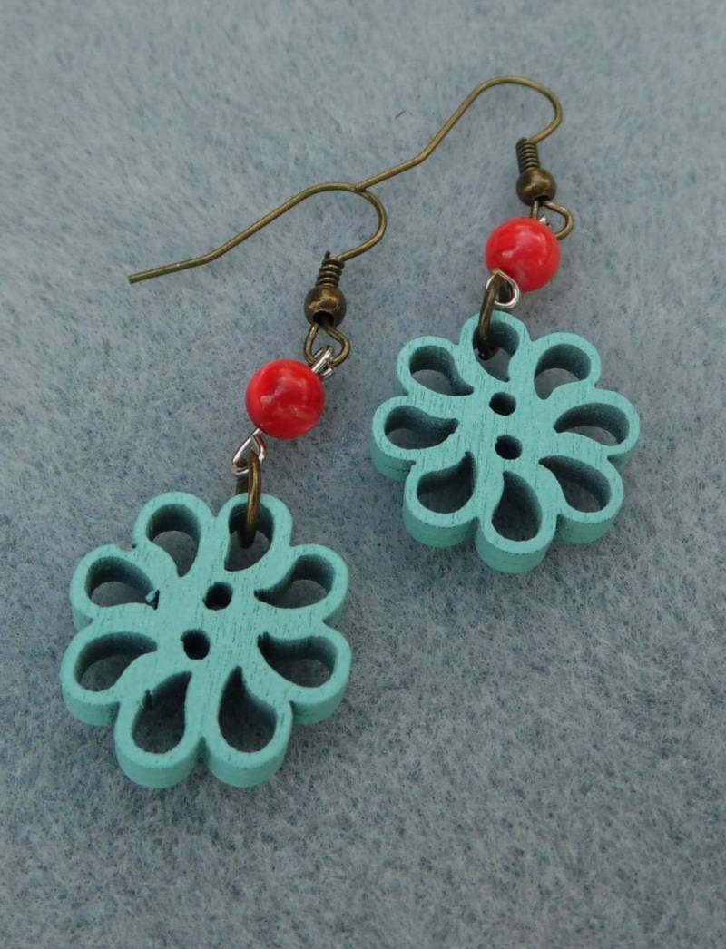 Edlierte Holz Baumeln Ohrring Edlierte Holz Baumeln Ohrring von UniqueDesignsAustin