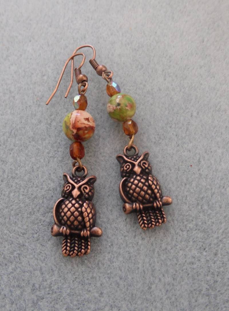 Eule Dangle Ohrring Eule Dangle Ohrring von UniqueDesignsAustin