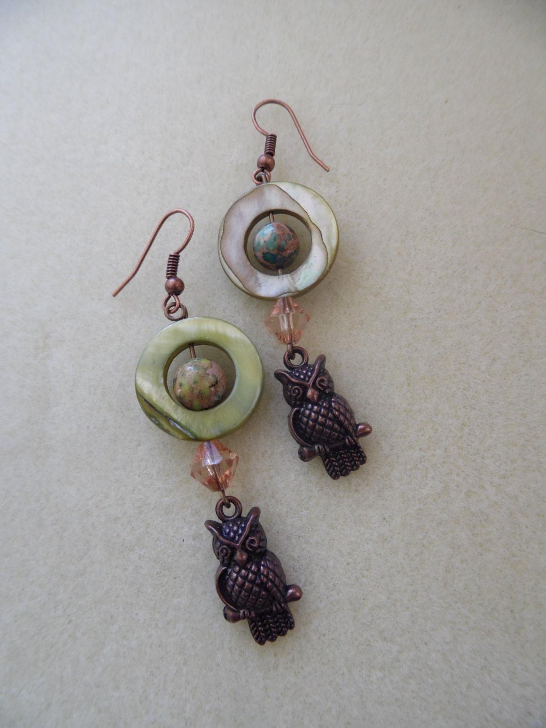 Eule Dangle Ohrring Eule Dangle Ohrring von UniqueDesignsAustin