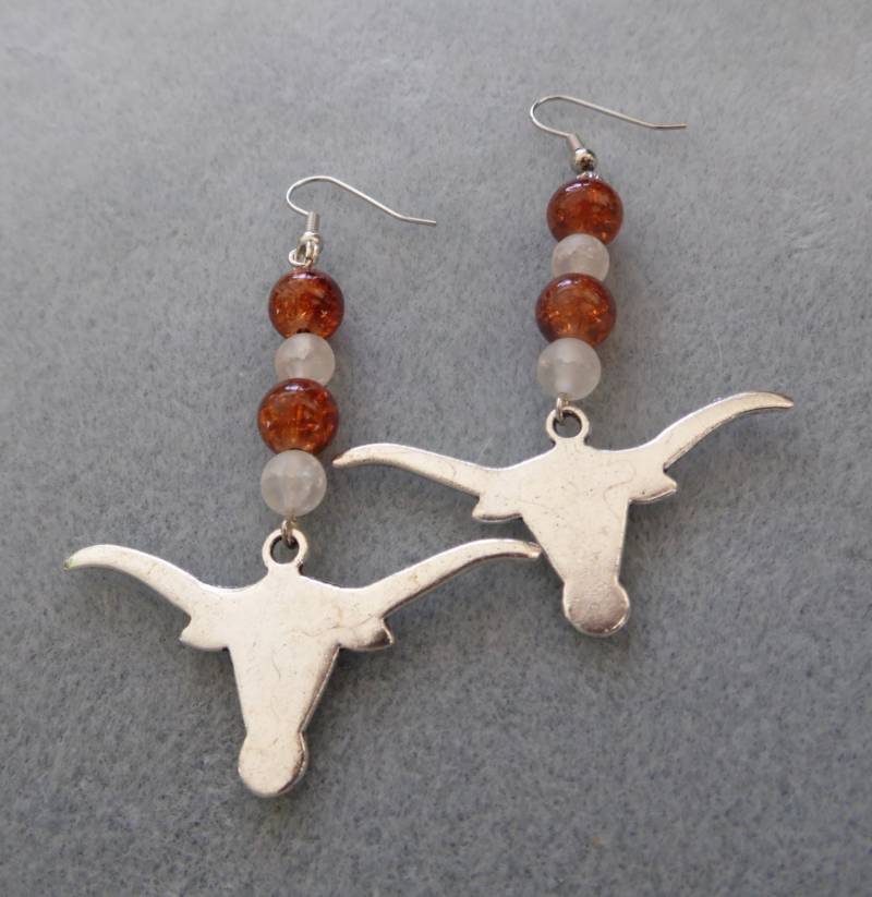Longhorn Dangle Ohrring Longhorn Dangle Ohrring von UniqueDesignsAustin
