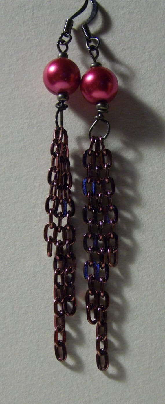 Lustige Rosa Dangle Ohrring Lustige Rosa Dangle Ohrring von UniqueDesignsAustin