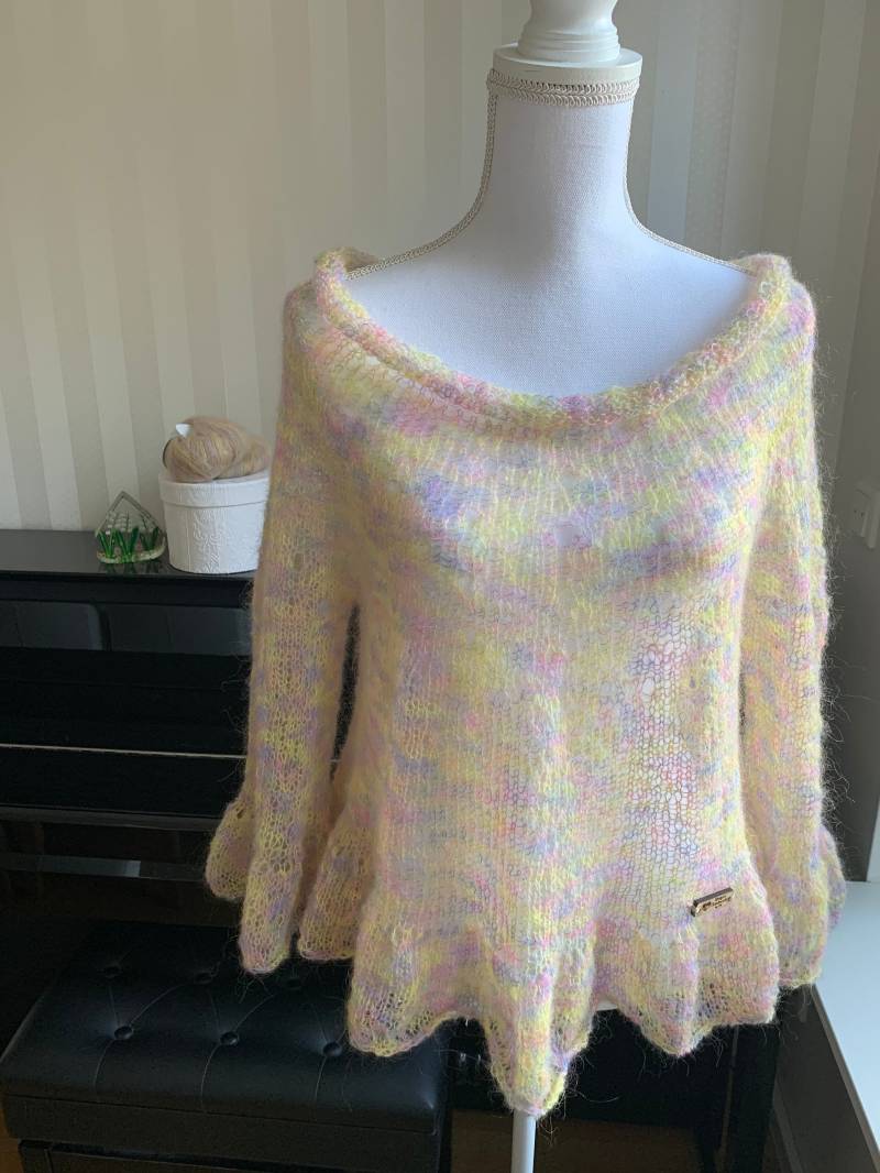 Damen Mohair Pullover „Spring" Handgestrickt von UniqueHandmadebyFeli