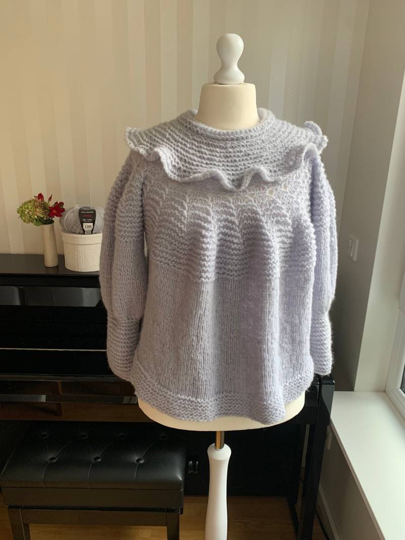 Damen Pullover „Fog" Handgestrickt von UniqueHandmadebyFeli