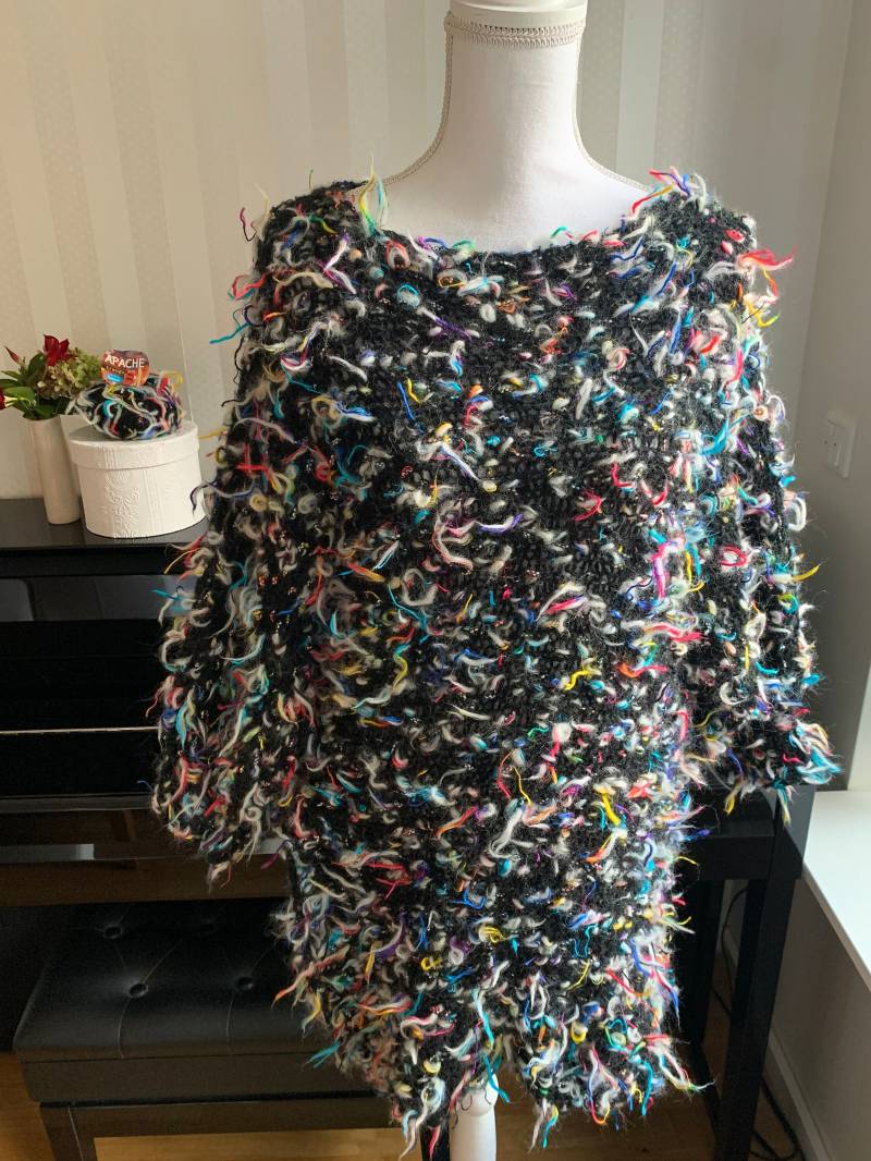 Damen Tunika Pullover „Apache" Handgestrickt von UniqueHandmadebyFeli