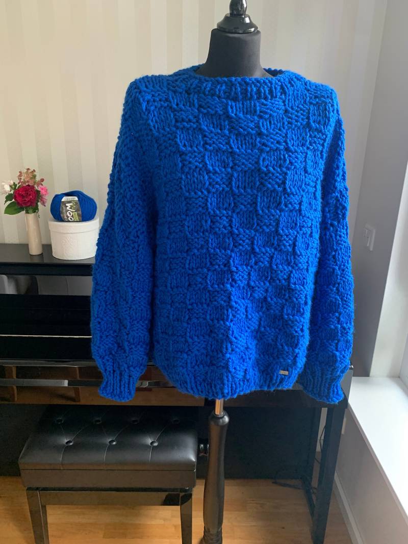 Herren Wolle Pullover Handgestrickt von UniqueHandmadebyFeli