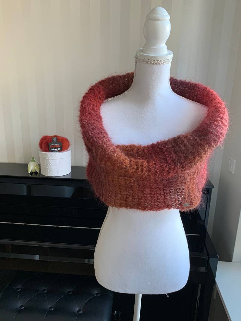 Loop Aus Mohair-Wolle Handgestrickt von UniqueHandmadebyFeli