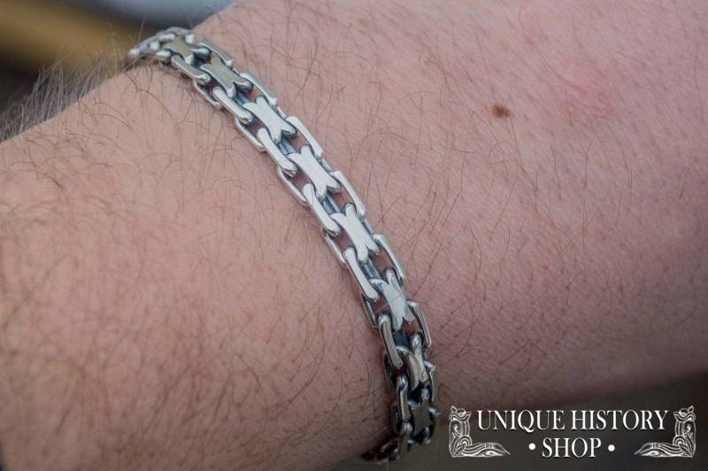 925 Silber Armband Für Mann, Anker Armband, Herren Seemann Kette Männer, Einzigartige Handgefertigte von UniqueHistoryShop