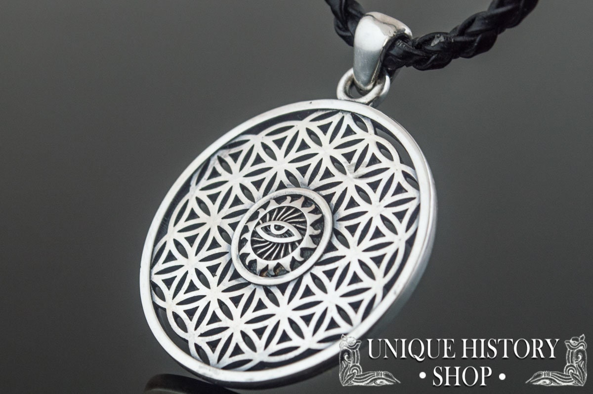 Blume Des Lebens Anhänger - Heilige Geometrie Schmuck Mit Gleichgewichtssymbol Handgemachter Mathematik Für Meditation Und Spirituelle Harmonie von UniqueHistoryShop