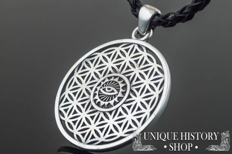 Blume Des Lebens Anhänger - Heilige Geometrie Schmuck Mit Gleichgewichtssymbol Handgemachter Mathematik Für Meditation Und Spirituelle Harmonie von UniqueHistoryShop