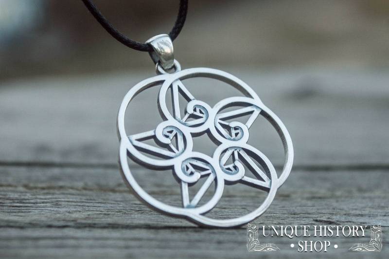 Golden Ratio Spiral Halskette - Meditation Schmuck Mit Fibonacci-Spiralen Silber Heilige Geometrie von UniqueHistoryShop