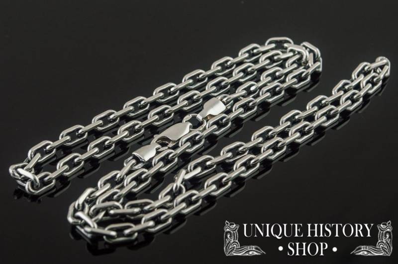 Massive Silberkette - Perfektes Anhänger Accessoire Im Biker Und Nautik-stil Handgefertigte Herren Kette Für Halskette von UniqueHistoryShop