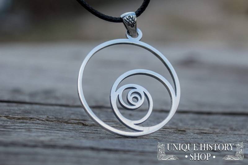 Silber Kreis Anhänger, Geometrie Schmuck, Tragbare Mathematik, Geschenk Für Lehrer, Phi Fibonacci Math Halskette von UniqueHistoryShop