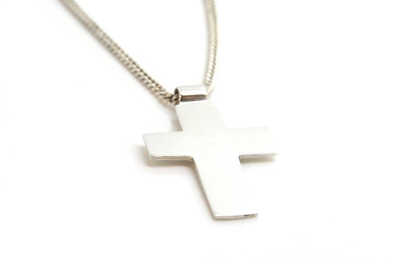 Großer Sterling Silber Kreuz Anhänger von UniqueJewelsLtd