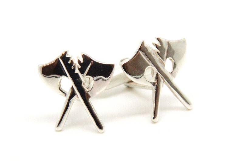 sterling Silber Gorehowl Axt Manschettenknöpfe von UniqueJewelsLtd