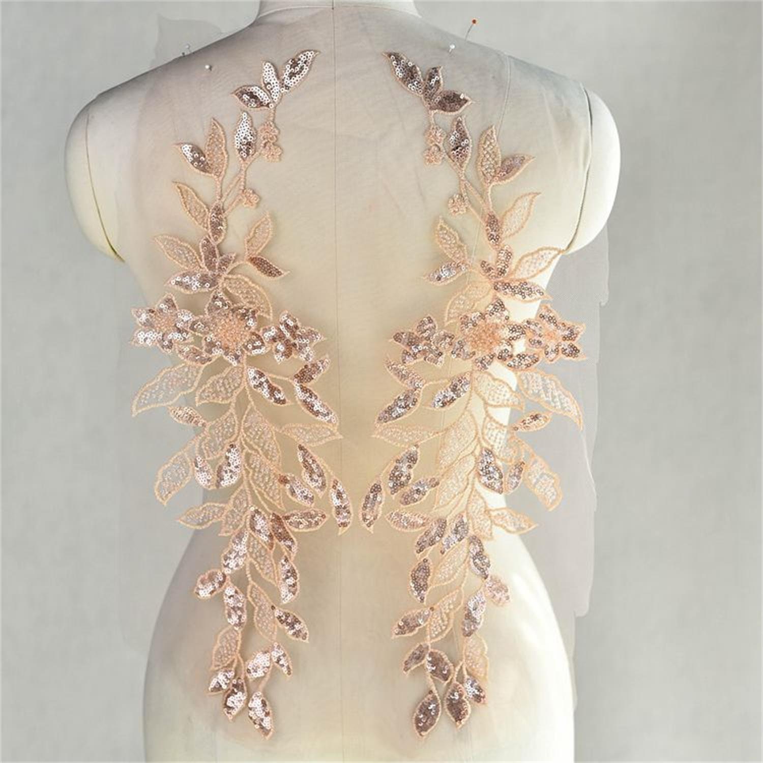 Luxus Handgemachte Pailletten Applikation, Perlen Spitzen Brautkleid Prom Kleid Tanzkostüm Luxus Handgemachte Pailletten Applikation, Perlen Spitzen Brautkleid Prom Kleid Tanzkostüm von UniqueLaceShop