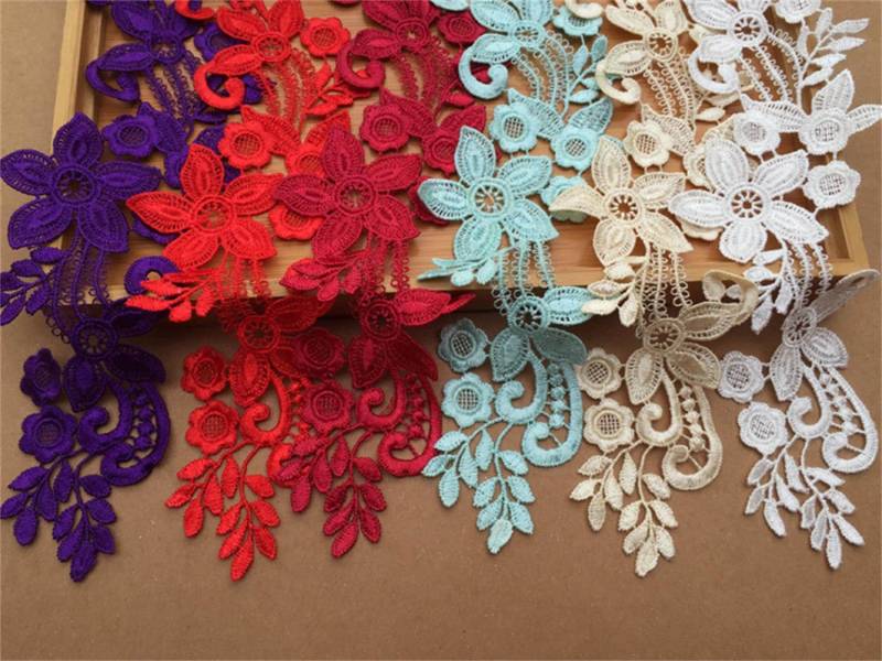 Venise Lace Applikation, Braut Haar Applikationen, Hochzeit Spitzen Ausschnitt Spitze von UniqueLaceShop